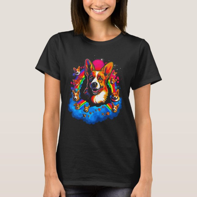 Camiseta Dog Welsh Corgi Family (Anverso)