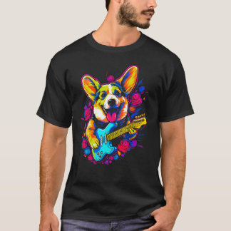 Camiseta Dog Welsh Corgi Musician