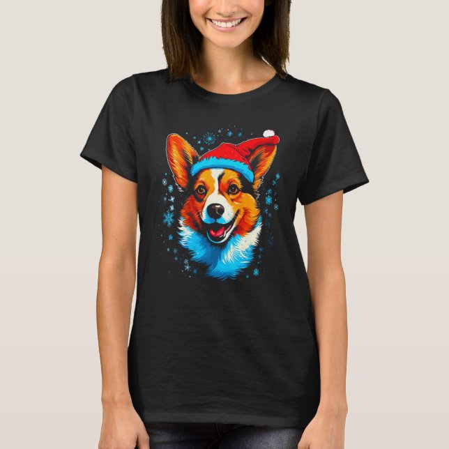 Camiseta Dog Welsh Corgi Xmas (Anverso)