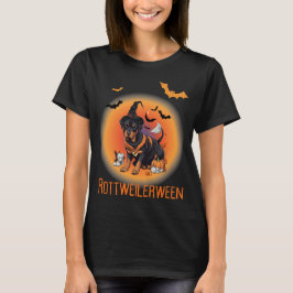 Camiseta Dog Witch Rottweiller Halloween