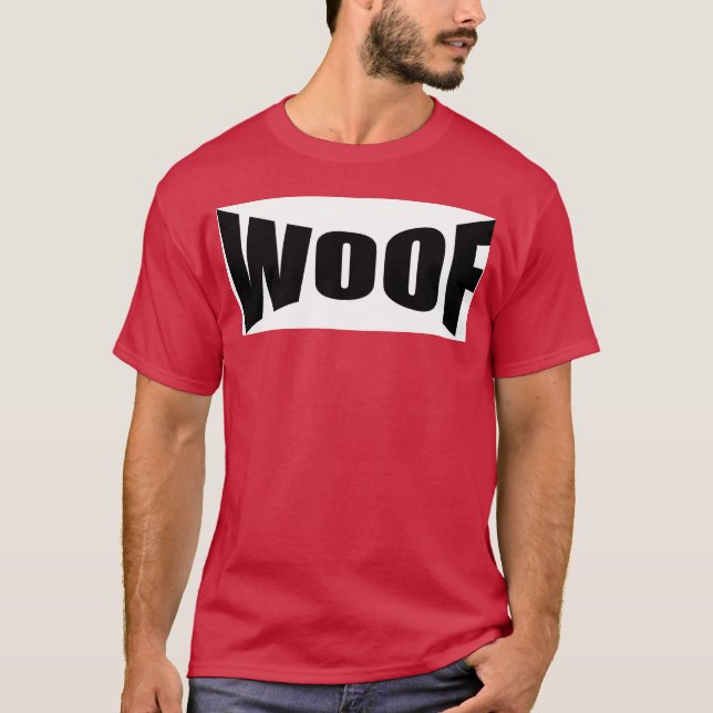 Camiseta Dog Woof amigo gracioso (Anverso)