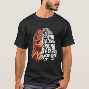 Camiseta Dog Word Art Dachshund