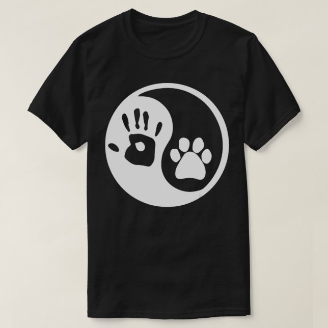 Camiseta Dog Yin Yang  (Diseño del anverso)