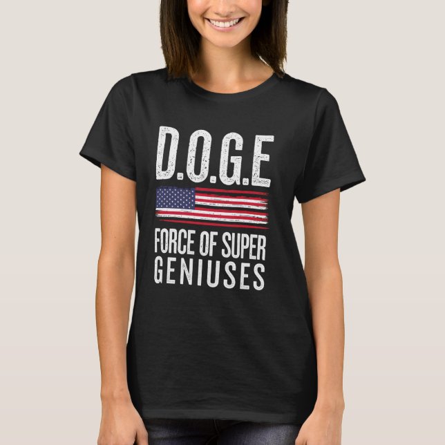 Camiseta DOGE D.O.G.E Fuerza De Supergenios Gobierno Ef (Anverso)