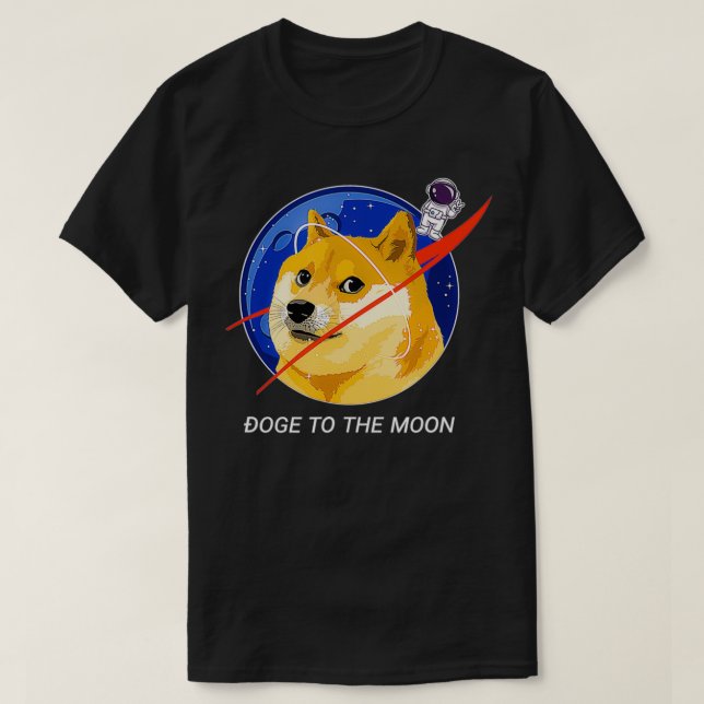 Camiseta Doge de Dogecoin al meme de criptografía de la Lun (Diseño del anverso)