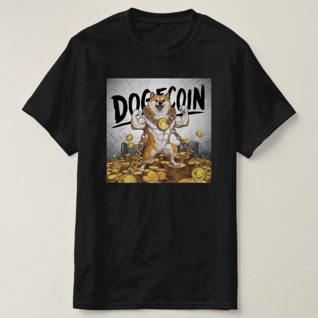 Camiseta Doge Dog Black (Diseño del anverso)