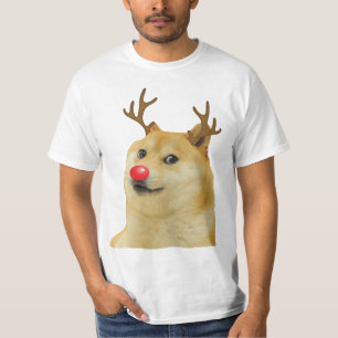 Camiseta Doge Dogright Doggo Dog Navidades Meme Card red