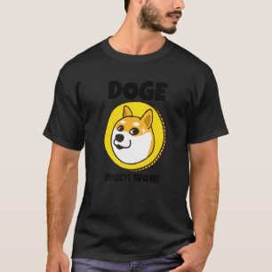 Camiseta Doge Much Wow Dogecoin Shib Moneda Meme Criptomone