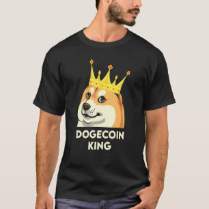 Camiseta Dogecografía El Rey Doge Shiba Inu Con Corona De R