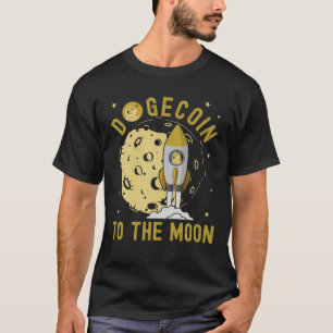Camiseta Dogecoin A La Luna, Cripta De Cohetes Espaciales P