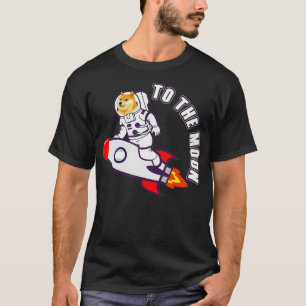 Camiseta Dogecoin al meme de doge de la luna 