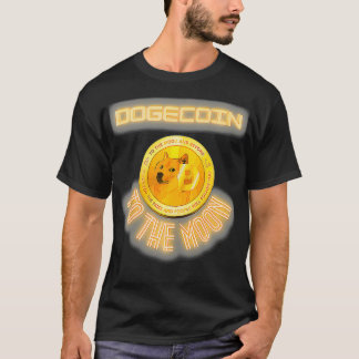 Camiseta Dogecoin al perro gracioso de la luna