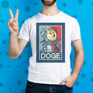 Camiseta Dogecoin Astronauta Doge To The Moon Crypto Funny