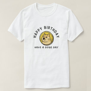 Camiseta Dogecoin Birthday Gift Crypto Investor Meme Design