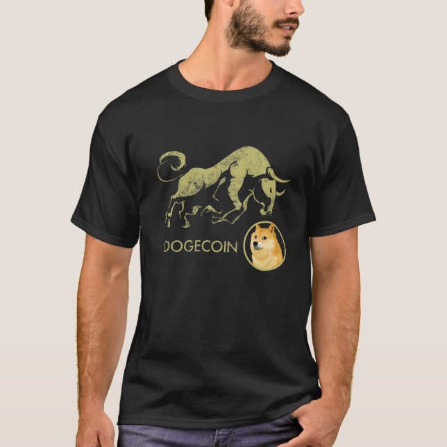 Camiseta DOGECOIN Crypto BULLRUN DOG MEME Cryptocurrency BU (Anverso)