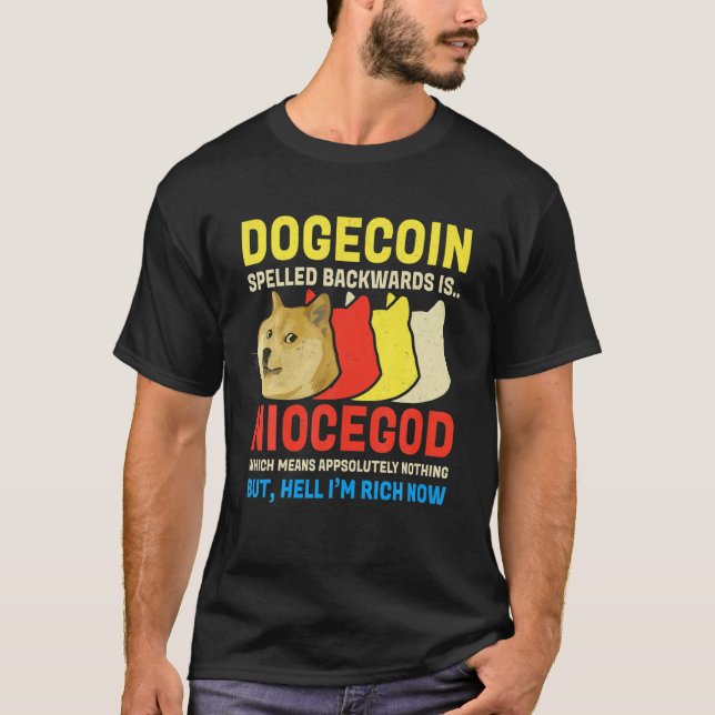 Camiseta Dogecoin Crypto Meme Dogecoin Funny Cryp (Anverso)