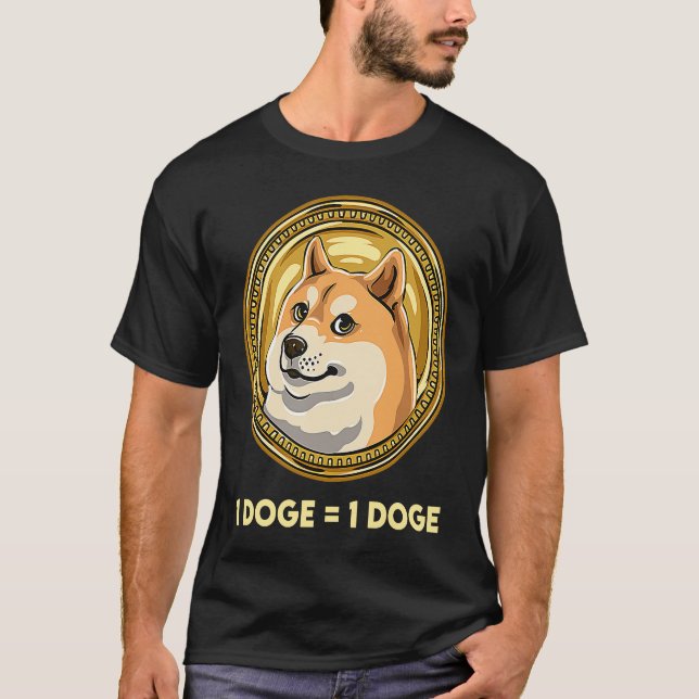 Camiseta Dogecoin Cryptocurrency Meme Moneda 1 Doge 1 Doge (Anverso)