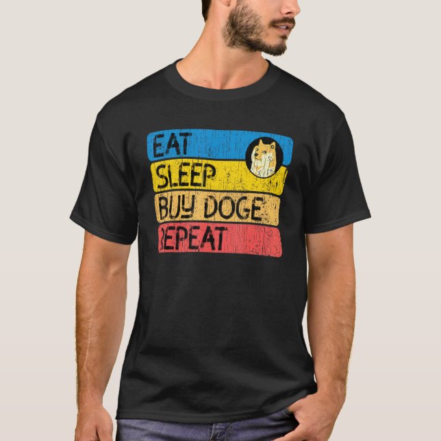 Camiseta Dogecoin Doge Con Gafas De Sol (Anverso)