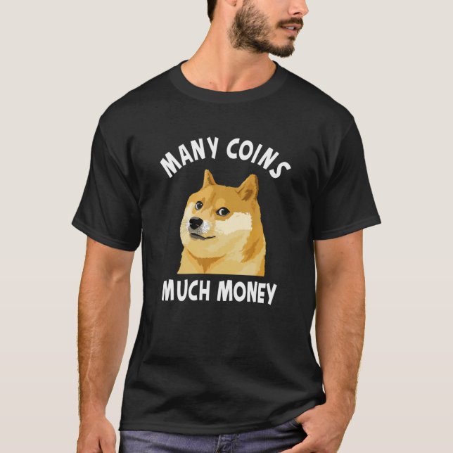 Camiseta Dogecoin - DOGE - Para hombres, para mujeres Shiba (Anverso)
