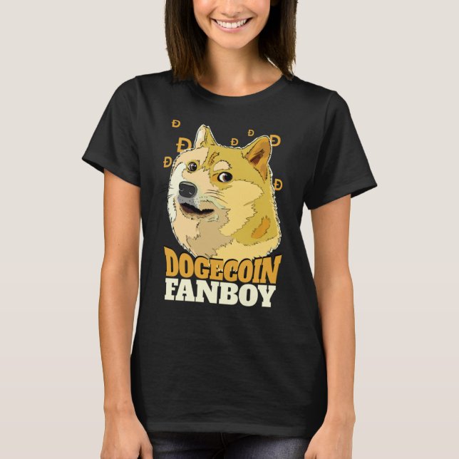 Camiseta Dogecoin Fanboy Doge and Crypto (Anverso)