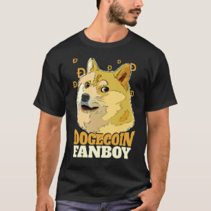 Camiseta Dogecoin Fanboy Doge and Crypto