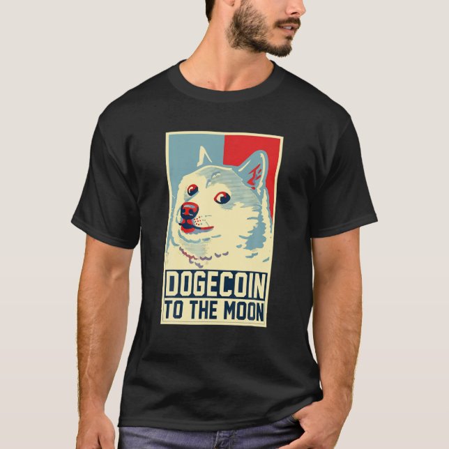Camiseta Dogecoin Gifts, Doge Meme Mucha moneda (Anverso)