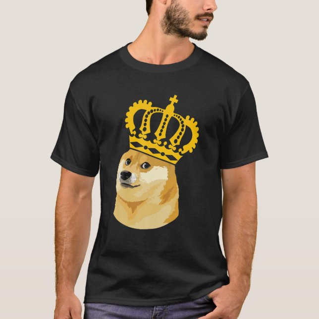 Camiseta Dogecoin Gifts, Doge Meme Mucha Moneda (Anverso)