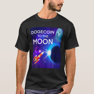 Camiseta Dogecoin Gracioso A La Luna, Regalo De Moneda De G