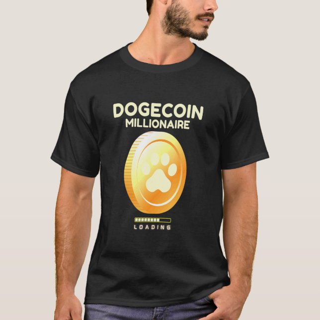 Camiseta Dogecoin Millionaire Cargando Criptocurrenc (Anverso)