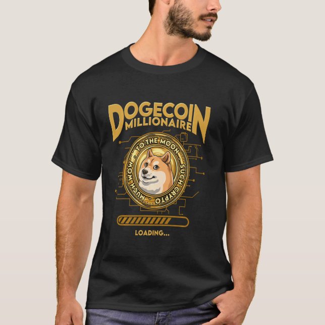 Camiseta Dogecoin Millionaire Dogecoin Crypto Co (Anverso)