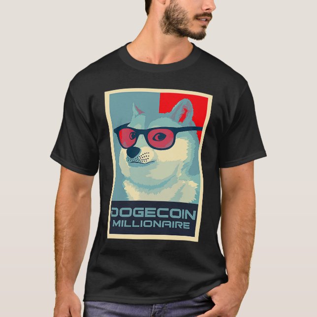 Camiseta DOGECOIN Millionaire HODL Crypto SHIB Token to the (Anverso)