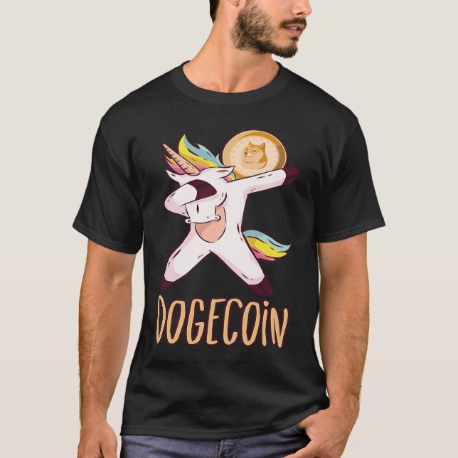 Camiseta Dogecoin Moon Dab Criptodivisa Bitcoin Dogecoin (Anverso)