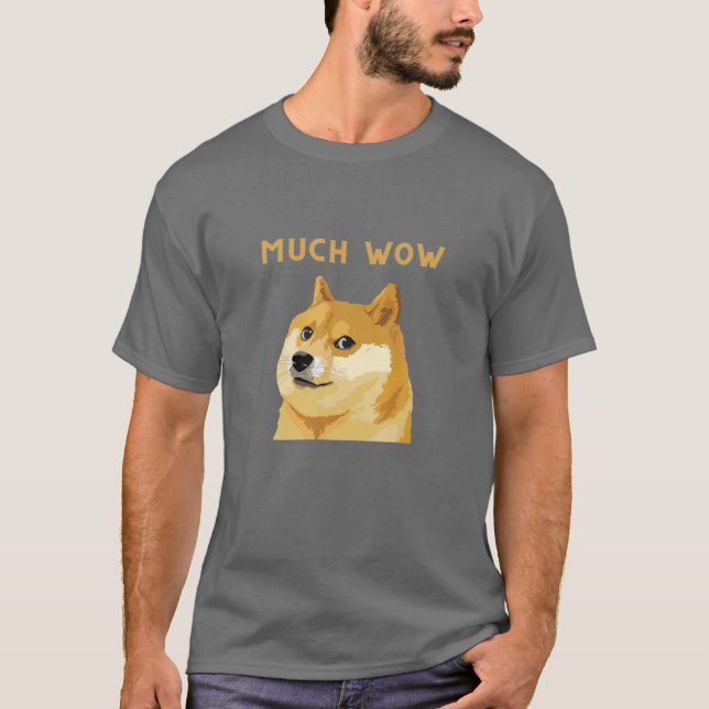 Camiseta Dogecoin Mucho Wow Criptodivisa (Anverso)