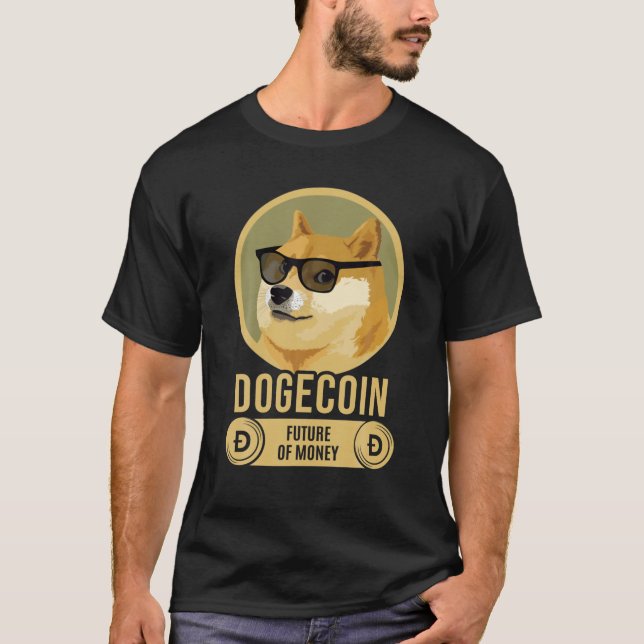 Camiseta Dogecoin Shiba Inu Cripto El Futuro Del Dinero (Anverso)