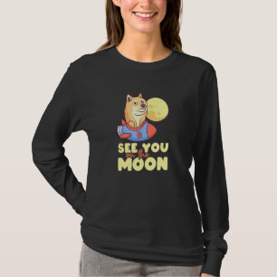 Camiseta Dogecoin Space Rocket Meme Dogecoin To The Moon