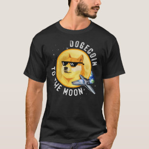 Camiseta Dogecoin To The Moon Funny Cryptocurrency Meme Mou