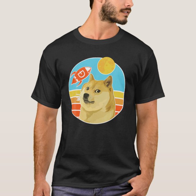 Camiseta Dogecoin Vintage Crypto Dog (Anverso)