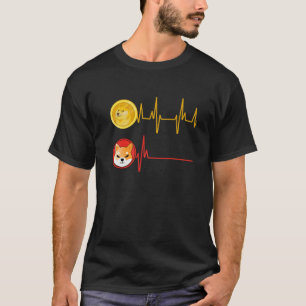 Camiseta Dogecoin Vs. Shiba Inu Moneda Heartbeat Doge Hodle