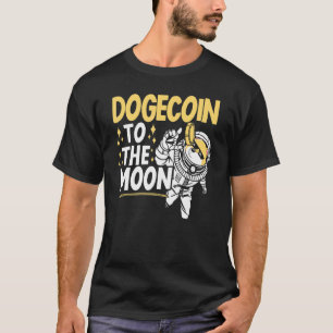 Camiseta Dogecoína A La Criptodivisa De La Luna Shiba Inu A