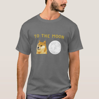 Camiseta Dogecoína A La Criptomoneda De La Luna