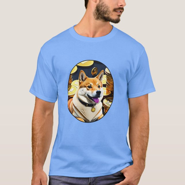 Camiseta Dogecoína A La Luna (Anverso)