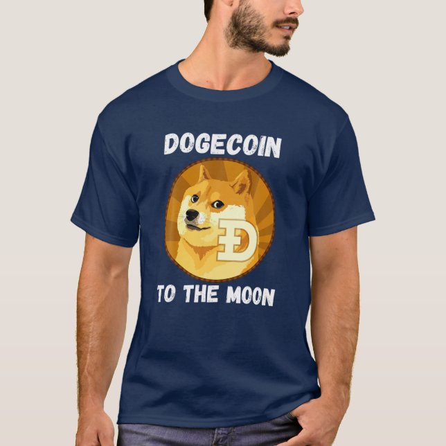 Camiseta Dogecoína A La Luna - Crypto Doge Hodlers Fu (Anverso)
