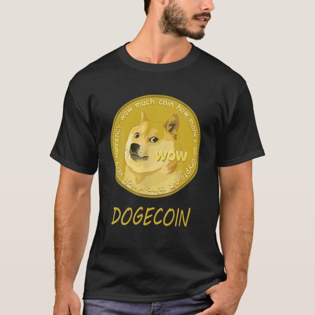 Camiseta Dogecoína A La Moneda De La Moneda De La Moneda De (Anverso)