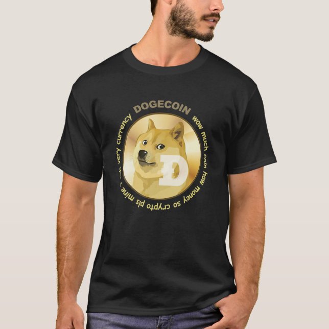 Camiseta Dogecoína A La Moneda De La Moneda De La Moneda De (Anverso)