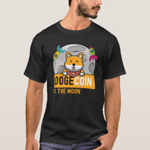 Camiseta Dogecoína Al Meme De Cripto Del Cohete De Perro De