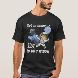 Camiseta Dogecoína Al Perro De La Luna Retención En Cripto 