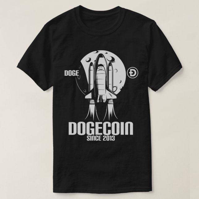 Camiseta Dogecoína desde 2013 Moon HODL Criptocurrency Astr (Diseño del anverso)