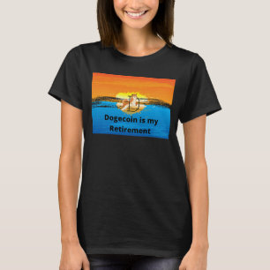 Camiseta Dogecoína divertida es mi criptografía de retiro