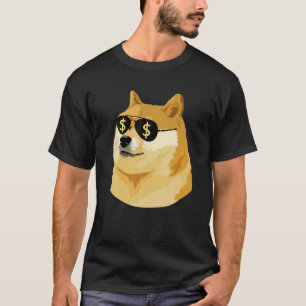 Camiseta Dogecoína Graciosa Al Perro De La Luna