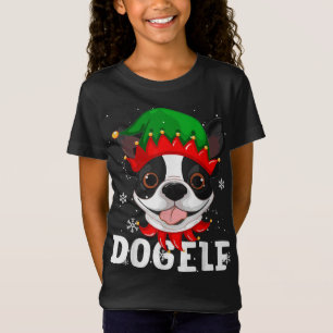 Camiseta Dogeler Boston Terrier Dog Navidades feos y gracio